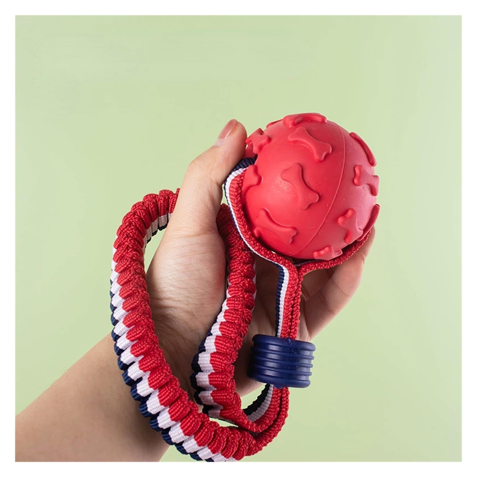 Interactive Dog Toy Ball Interactive Teether With Rope Dog Ball Pet Supplies Chewing Ball Training For Living Room Lake Beach Pets Products