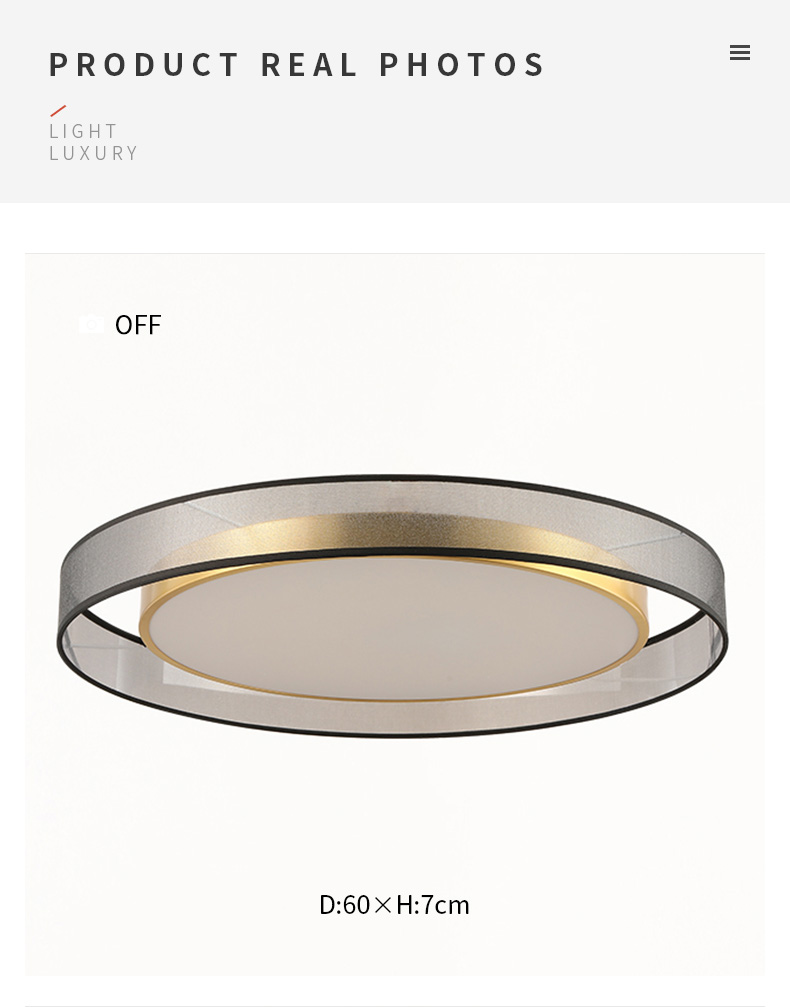 Round Living Room Ceiling Lamp